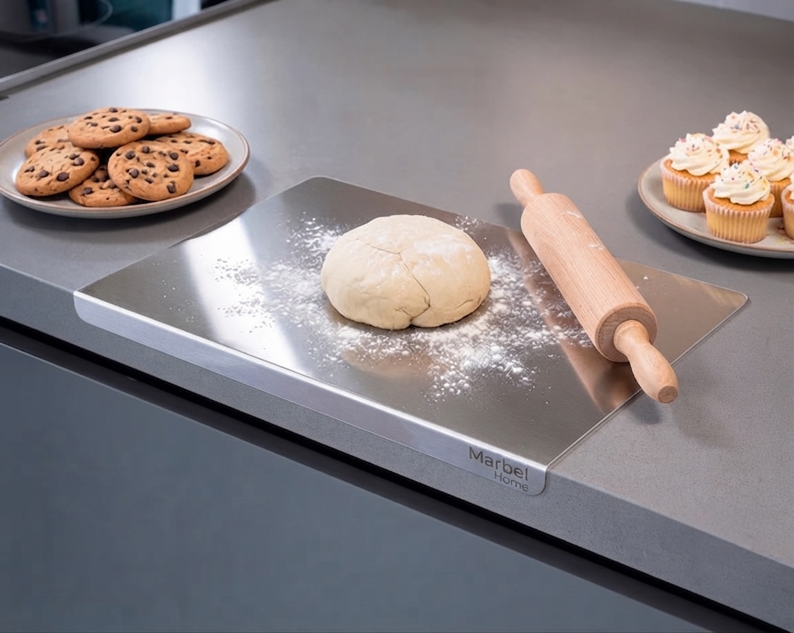 Marbel Board ®  304 Stainless Steel Cutting Board +Free Picker
