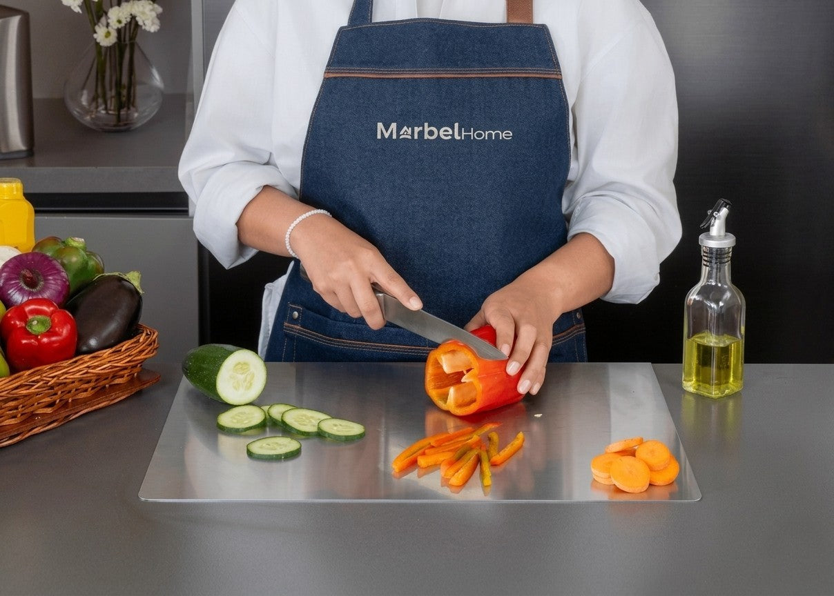 Marbel Board ®  304 Stainless Steel Cutting Board +Free Picker